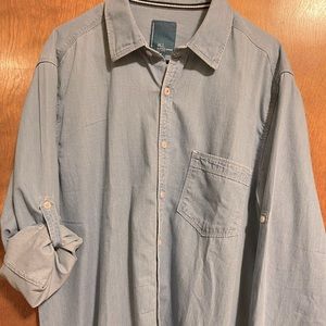 Denim shade cotton shirt